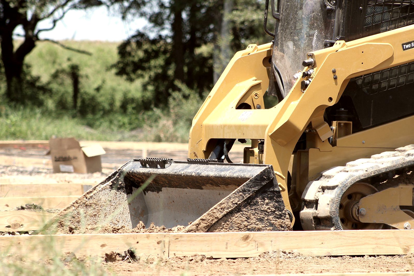 Heavy equipment at job site